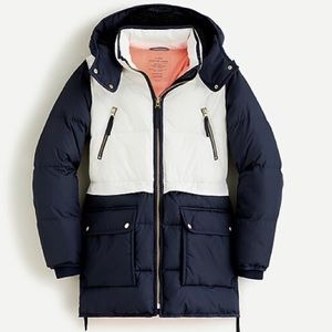 J. Crew Chateau Puffer with Primaloft NWT